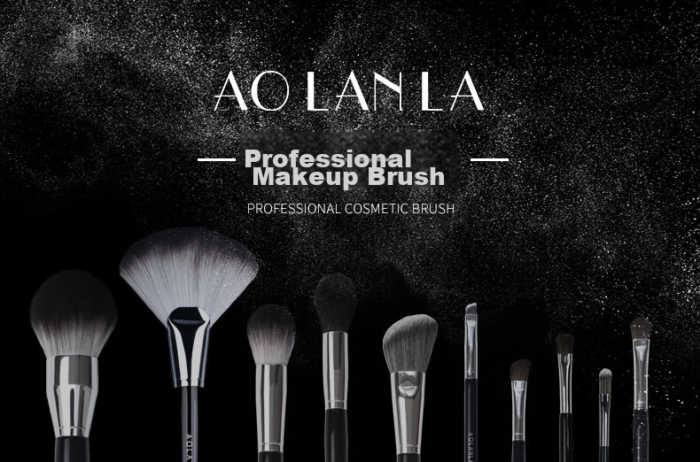 Профессиональная скошенная кисть для контуринга AOLANLA № 49, многофункциональная кисть для растушевки румян, теней и макияжа с пылезащитным колпачком