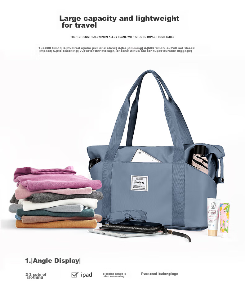 Дорожная сумка Landcase 2104 Royal Blue, 41x(26+11)x22 см, 0.5 кг