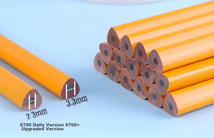 Карандаши Zhonghua Thick Triangular Writing Pencil, 2B, 12 штук в коробке, 6700 2B
