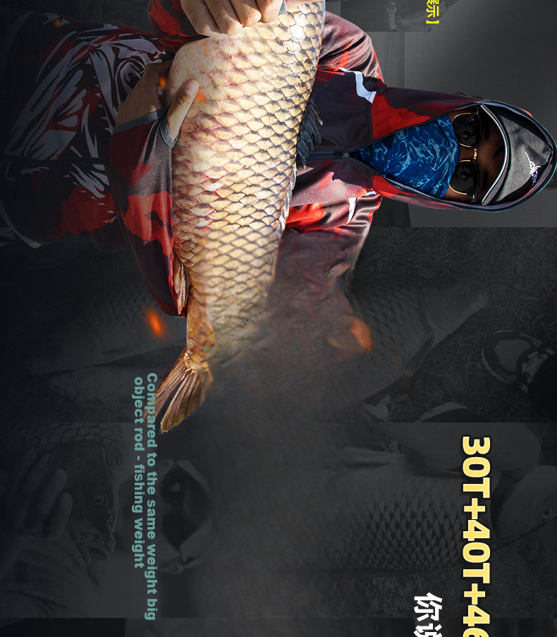 Удилище GW Dragon God Spearhead Big Fish Edition, 9 метров, 19 секций, легкое, для ловли крупной рыбы в озерах и водохранилищах, карповое удилище