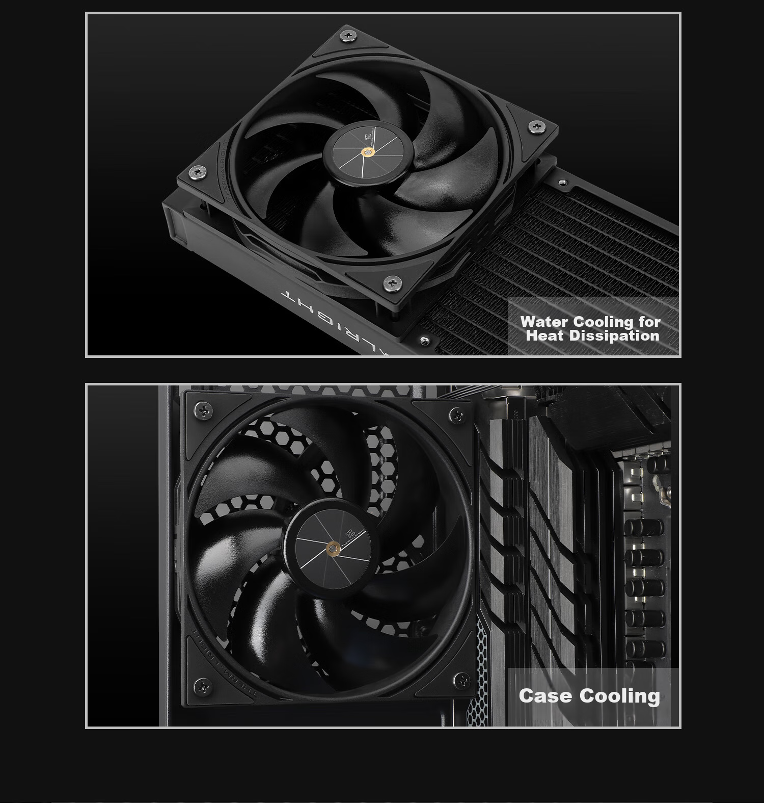 Компьютерный вентилятор Thermalright TL-P12, 12 см, PWM, 1500 об/мин, подшипник S-FDB, 4PIN PWM