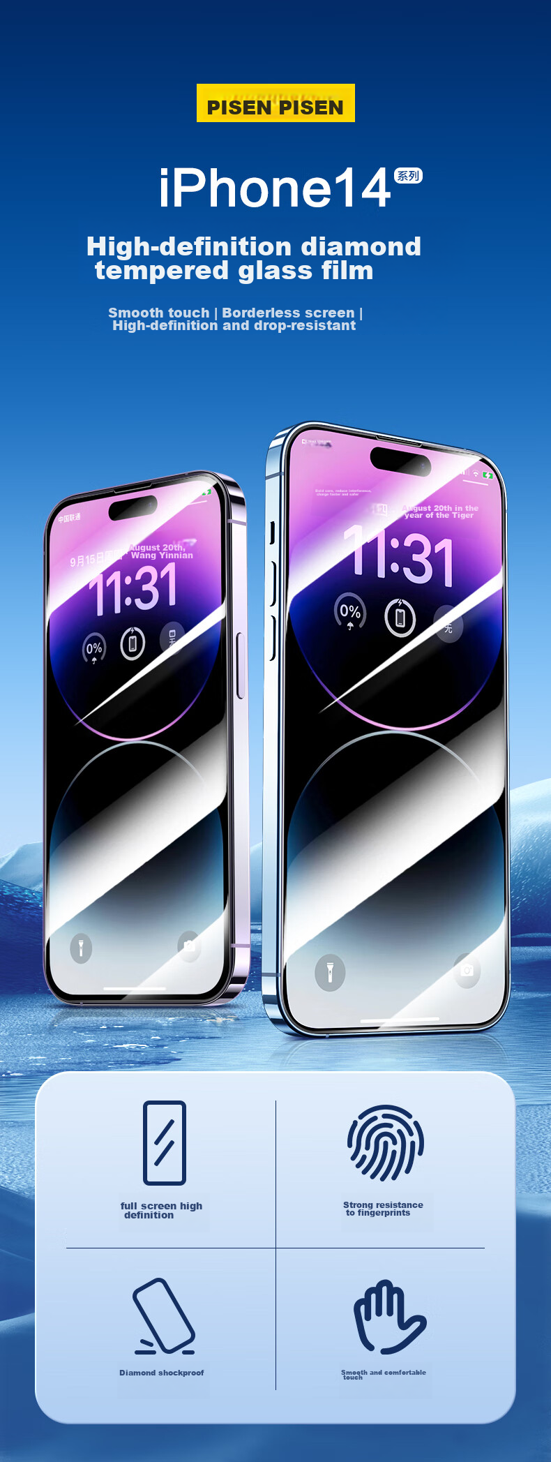 Защитное стекло для iPhone 14 Pro Max