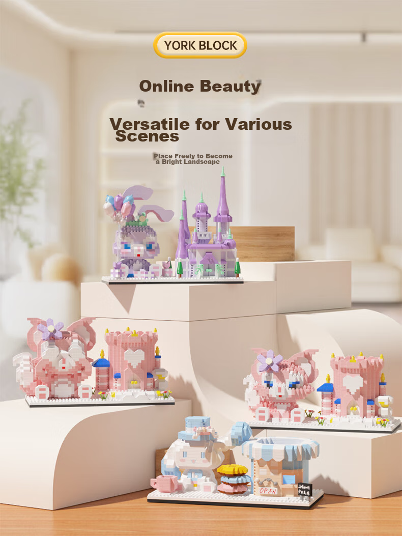 Конструктор Guanchao Cinnamoroll, 1200+ деталей, для детей от 7 лет, развивающая игрушка