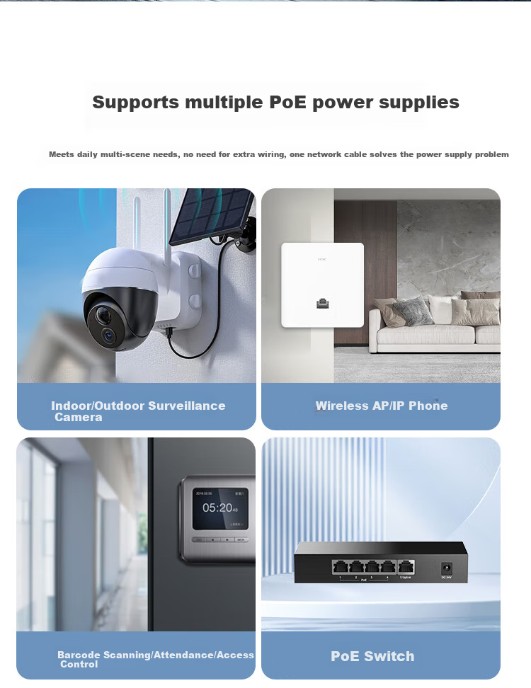 Кабель H3C CAT6 Gigabit Ethernet, 305 метров, синий, для домашней безопасности и PoE