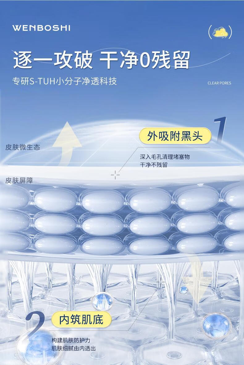 温博士B5水杨酸洁面乳收缩清洁毛孔去黑头闭口洗面奶