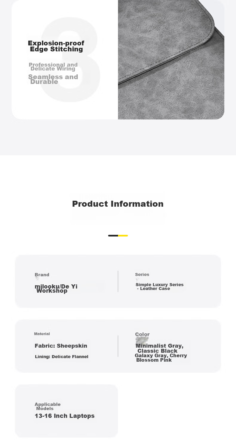 Чехол для ноутбука Milooky для Apple MacBook Air/Pro 13.6, защитный чехол