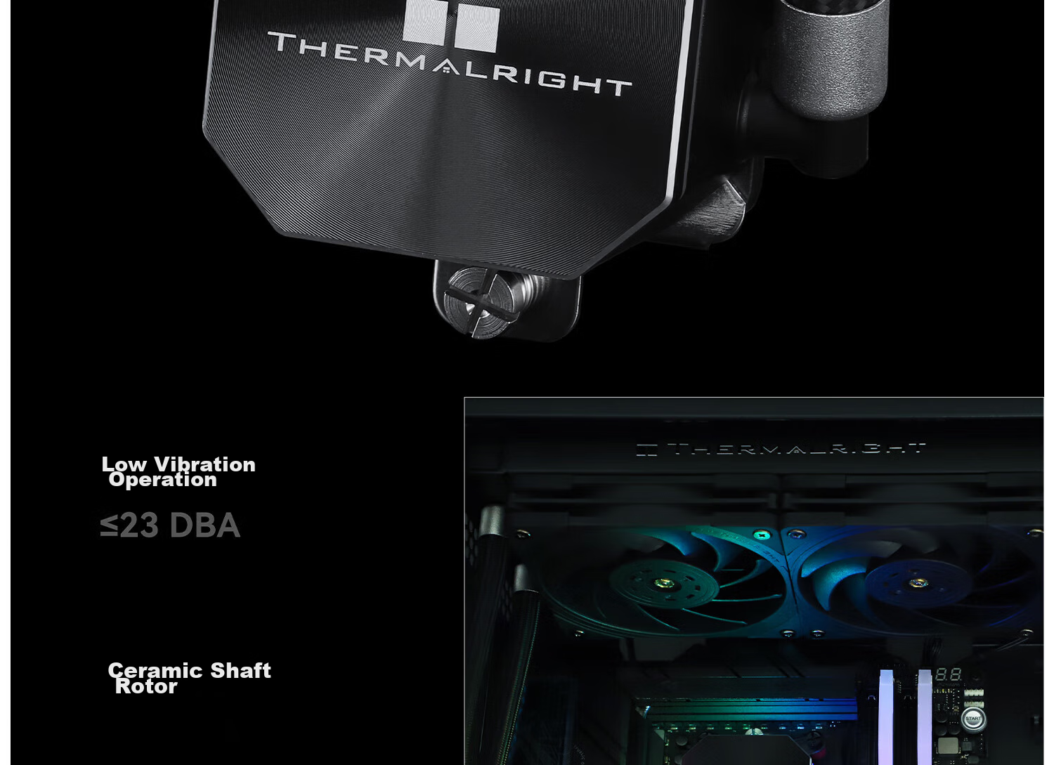 Система охлаждения Thermalright Frozen Edge 240 BLACK, жидкостный охладитель CPU, металлическая пластина, FE240 BLACK