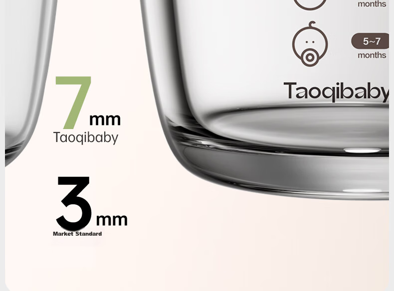 Контейнер для детского питания Taoqibaby, стеклянный, для хранения и консервации детского питания, для приготовления на пару и варки яиц, контейнер для детского питания