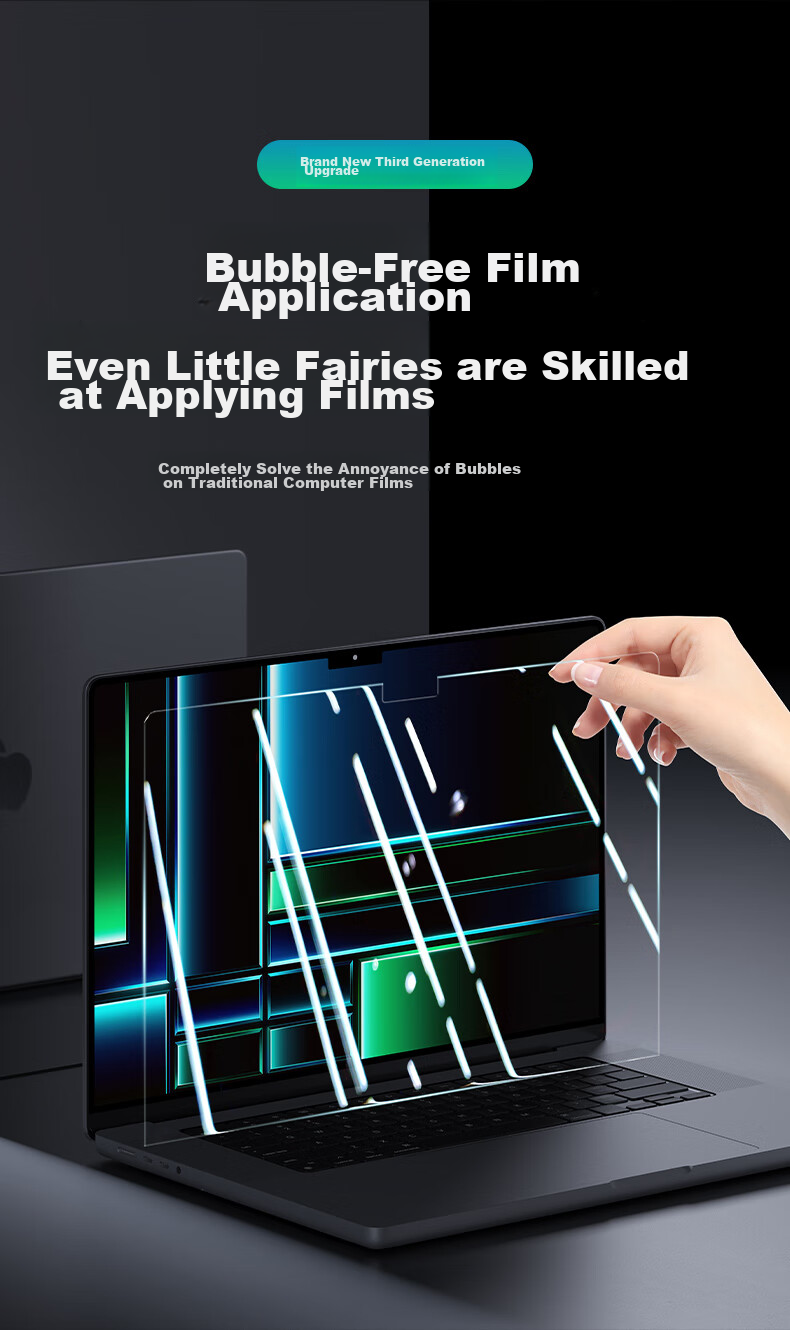 Защитная пленка DiYiGongFang для Apple MacBook Air 13 M4/M3/M2 A2681/A3113, ультра-прозрачная, 13.6-дюймовая