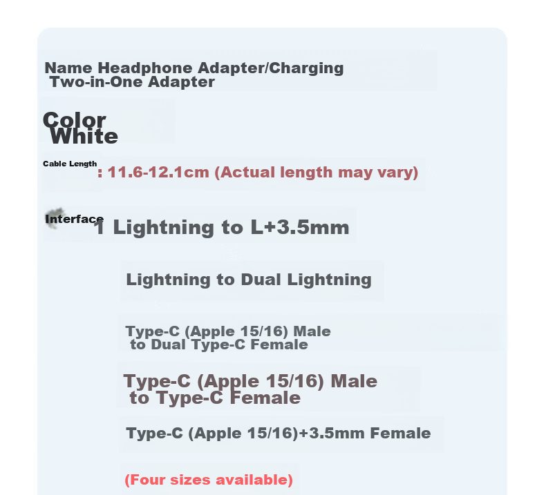 Адаптер Masentek Lightning на Type-C, конвертер для зарядки и передачи аудио, совместимый с наушниками и микрофоном iPhone