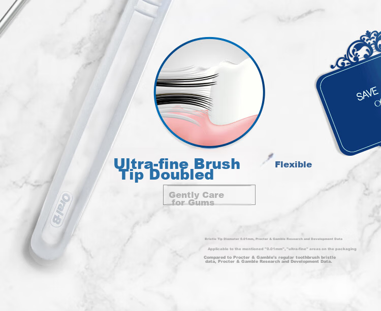 Зубная щетка Oral-B Micro-Silver, защита десен, антибактериальная, ультрамягкие щетинки, 2 шт.