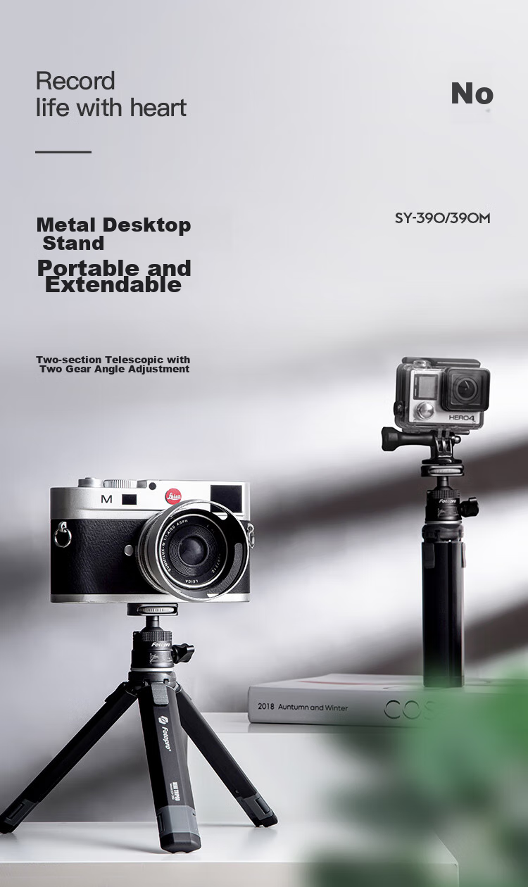 Штатив Fotopro SY-390+p, настольный, алюминиевый сплав, черный