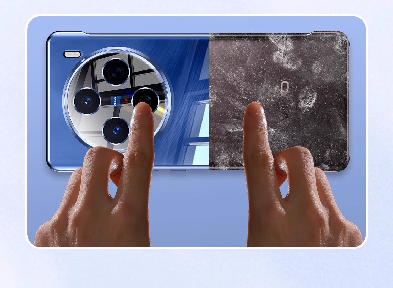 Чехол-накладка Zhiweishi для Vivo X200 Pro, ультратонкий, прозрачный, безрамочный, жесткий, защитный, противоударный, минималистичный дизайн