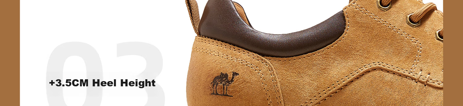 Мужские ботинки CAMEL, низкие, кожаные, повседневные, модель G15A076064, цвет Camel, размер 42