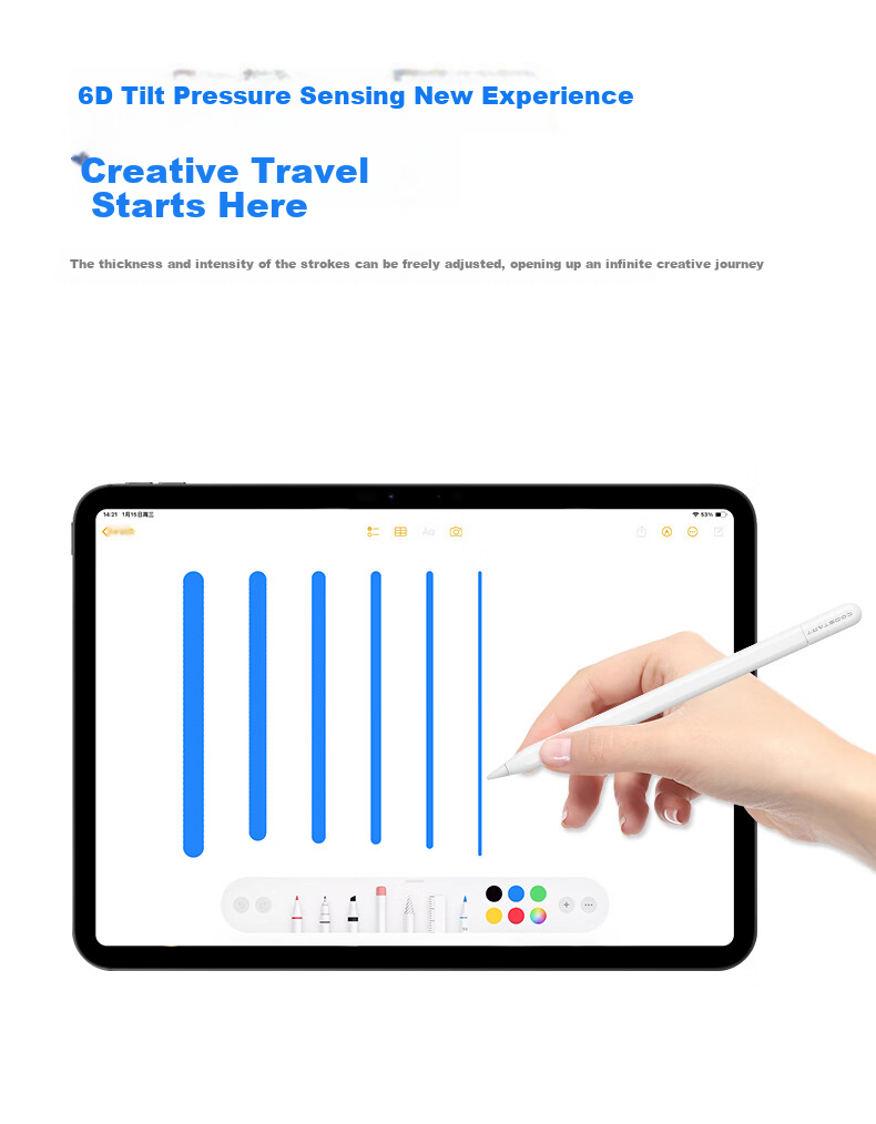 Стилус COOLSTART для Apple Pencil (USB-C), совместимый с iPad 11, емкостный стилус для письма, альтернатива Apple Tablet, защита от случайных нажатий