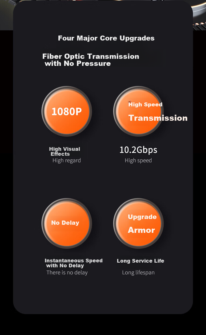 Кабель BIAZE Steel Armor Fiber Optic DVI Engineering Cable, 24+1 Male-To Digital Connection High-Definition Cable, Computer Monitor Connection Cable, Outdoor Large Screen Splicing Surveillance HD Cable, 30 Meters