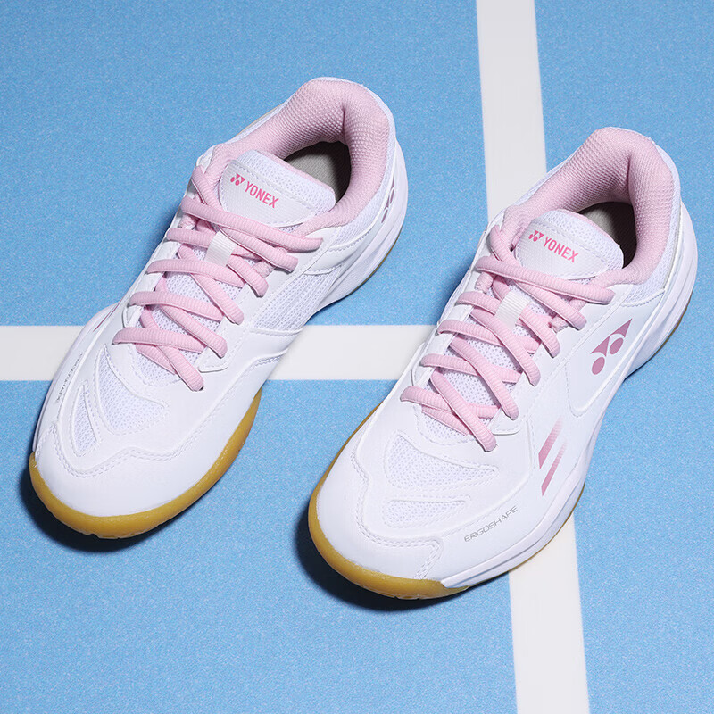 Детские кроссовки для бадминтона YONEX SHB220JRCR Off-White, размер 36