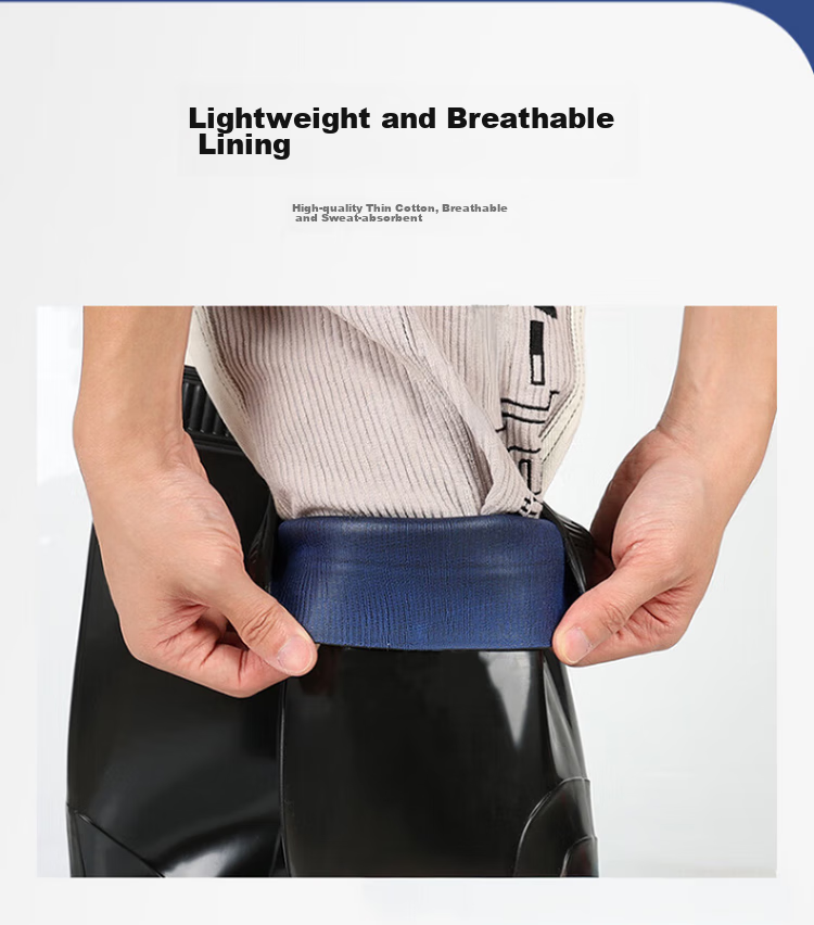 Мужские резиновые сапоги BAIGE, водонепроницаемые, нескользящие, износостойкие, для строительных площадок, низкие, с подошвой из коровьей кожи, черные, размер 42