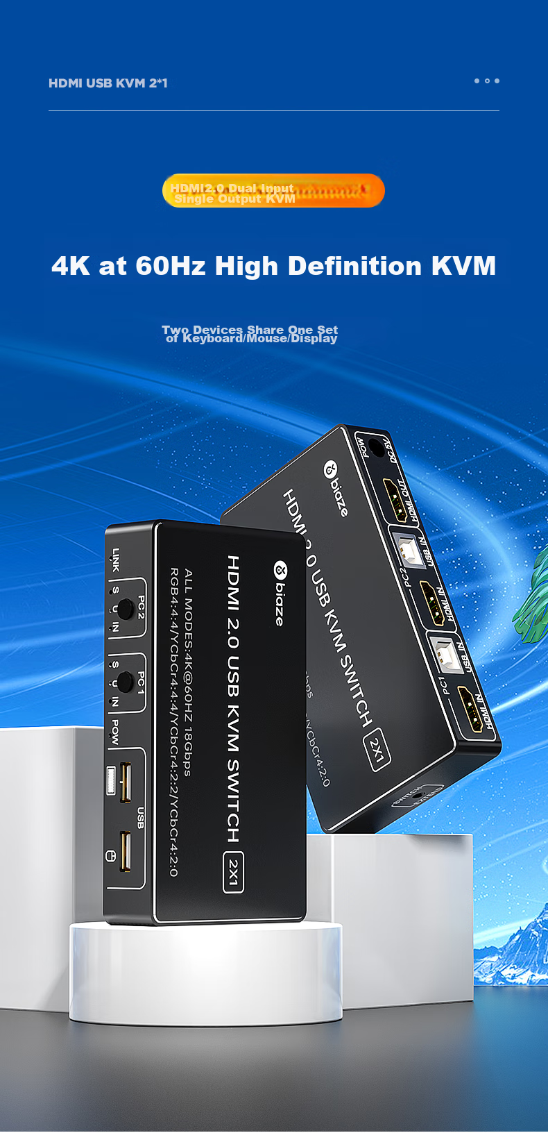 KVM-переключатель HDMI 2.0
