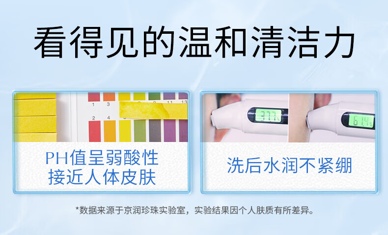 京润珍珠（gNPearl）珍珠氨基酸净颜洁面乳 清洁去油去污不刺激洗面奶 氨基酸净颜洁面乳100g*2支