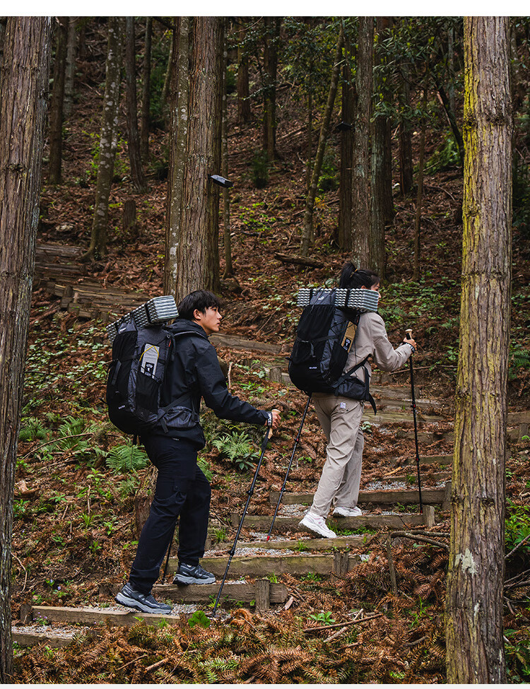Треккинговые палки Pelliot HIKERHIKER Summit, карбоновые, складные, регулируемые, легкие, для походов, красные