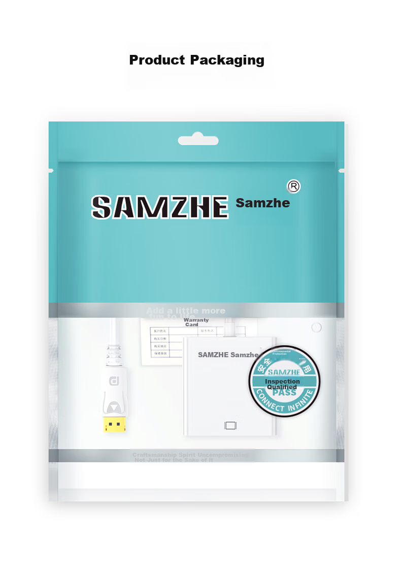 Адаптер SAMZHE ZJX-170, DisplayPort на DVI (Female), 1080P, белый