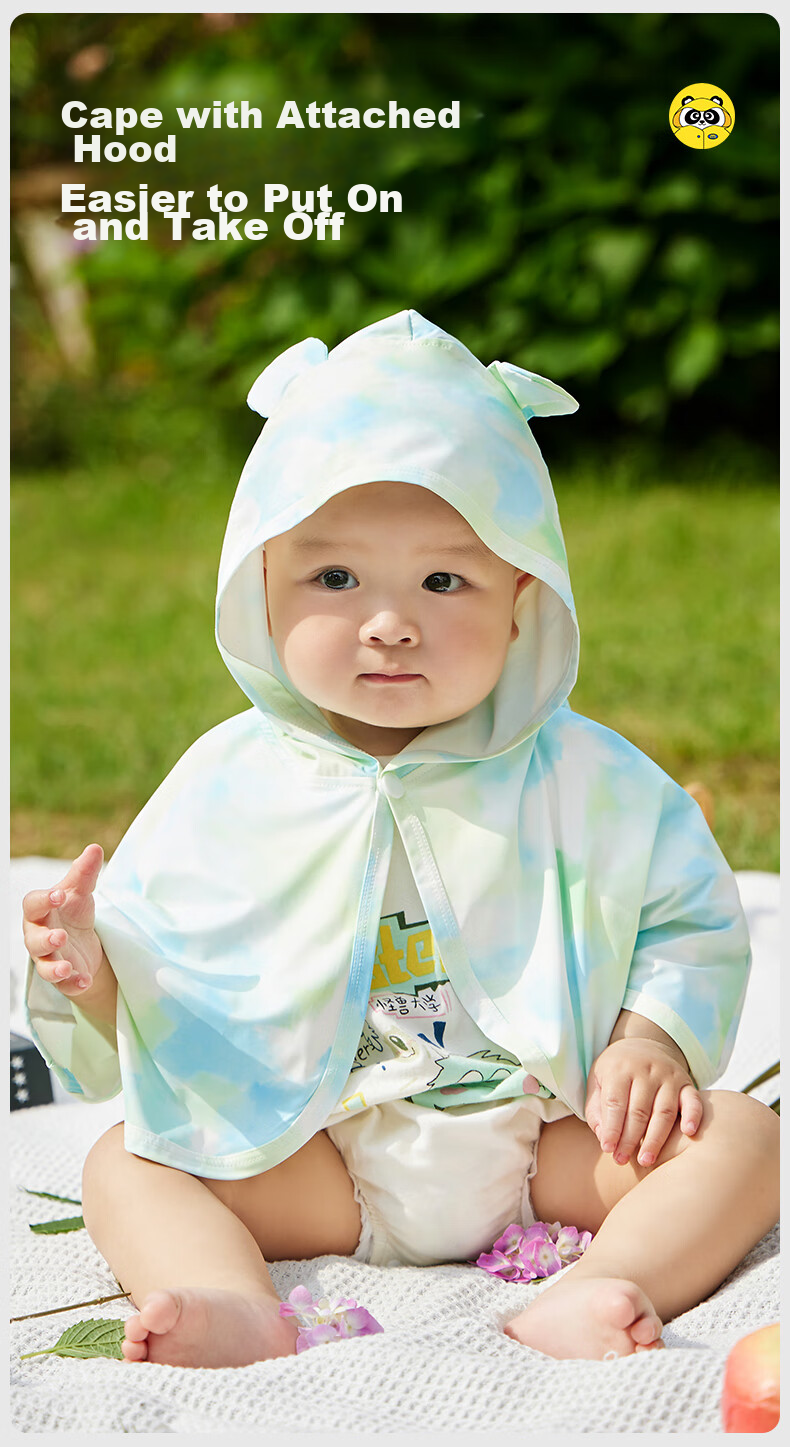 Детская солнцезащитная одежда Moremerry, с защитой от УФ, дышащая, для мальчиков и девочек, летняя одежда из ледяного шелка, серая с белым панда