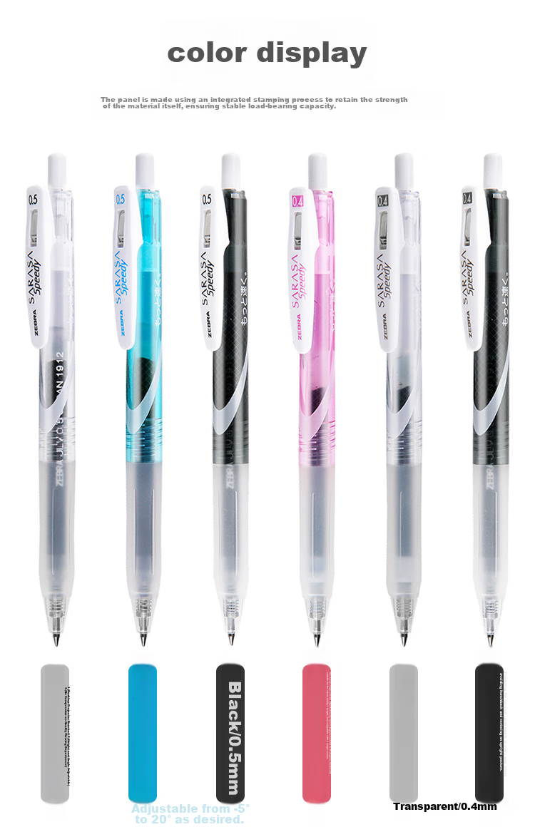 Гелевая ручка ZEBRA Speedy Quick Writing Pen, 0.5 мм, черная
