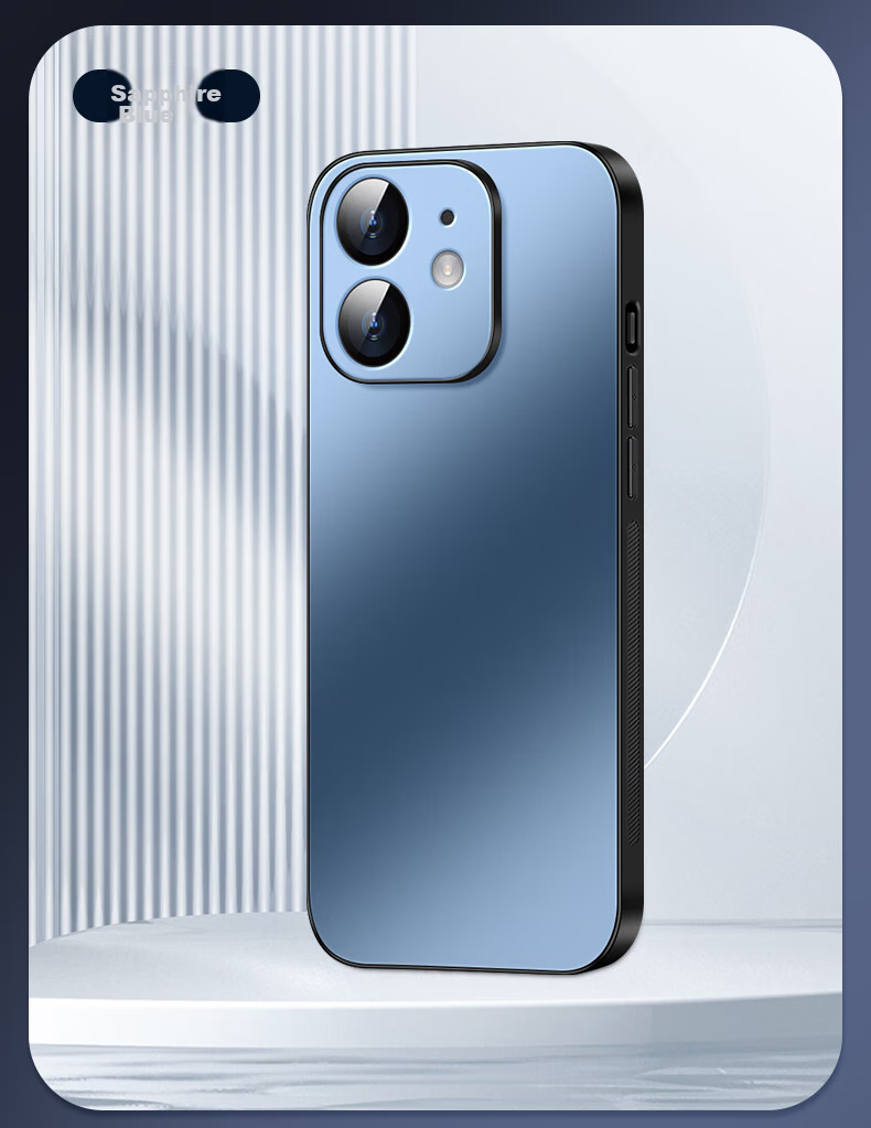 Чехол для iPhone 11 Shangsu AG Frosted, черный, деловой стиль, противоударный