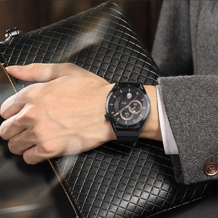 Спортивный ремешок CHENSONG для Xiaomi Watch S4, Milanese Loop, черный, из нержавеющей стали