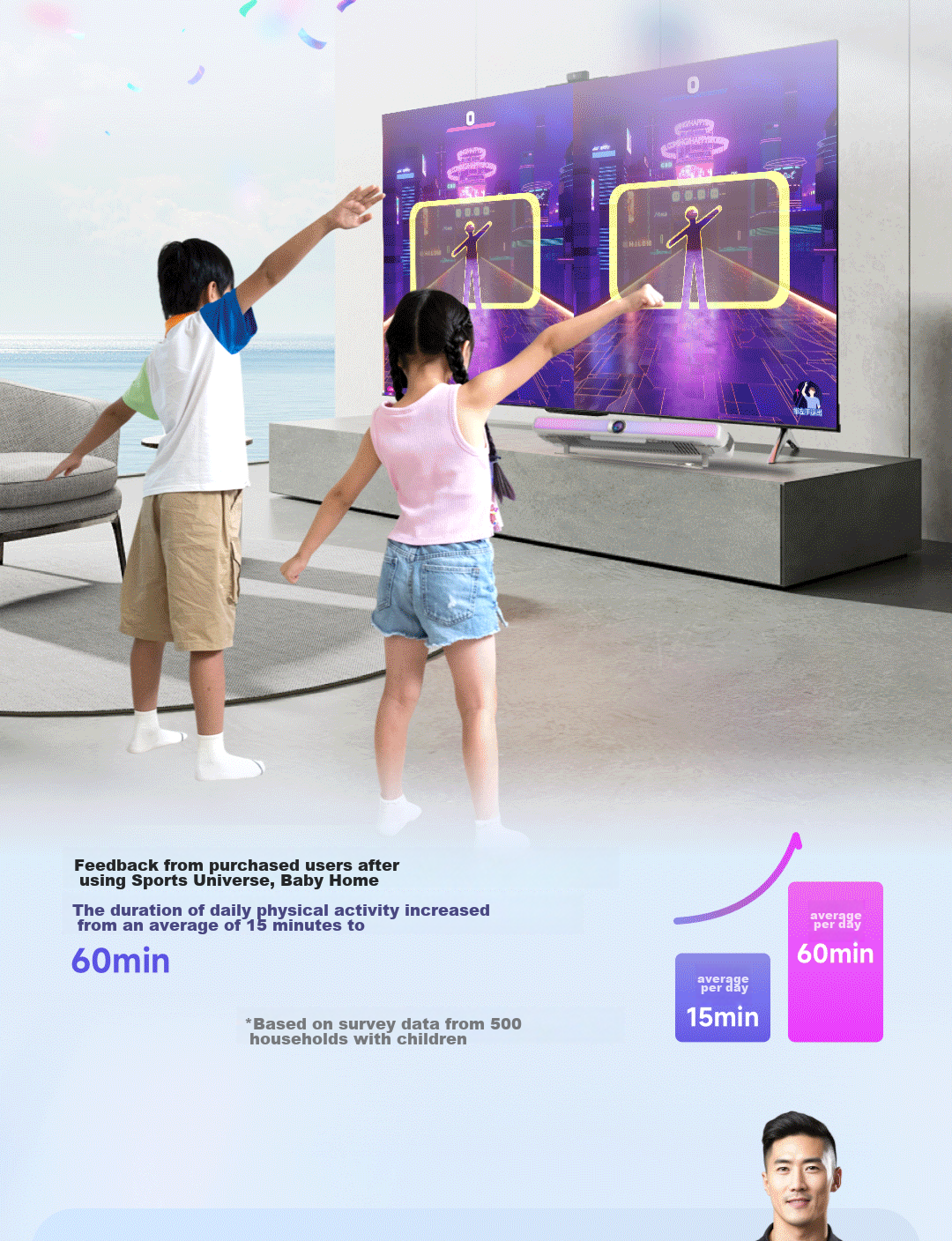 Игровая приставка AR Motion Sensing, домашний фитнес, сжигание жира, подключение к ТВ, для семейных игр, версия для родителей и детей, подарок на Новый год