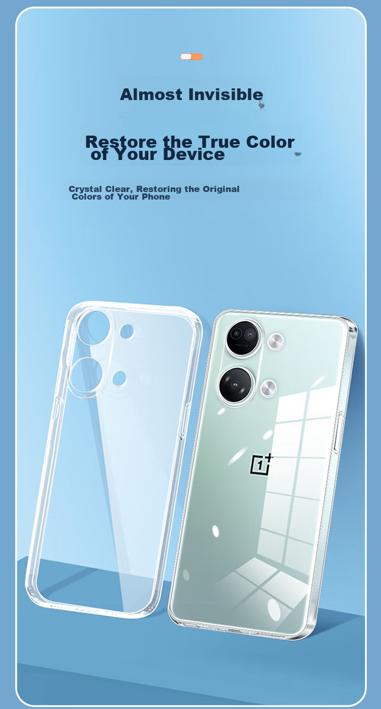 Противоударный чехол KOOLIFE для OnePlus Ace 2V, прозрачный, с защитой камеры, тонкий, устойчивый к отпечаткам пальцев