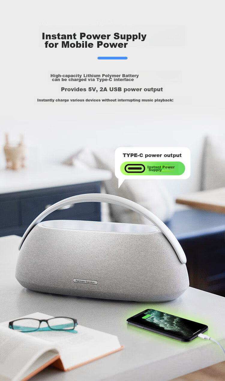 Портативная акустическая система Harman/Kardon GO+PLAY 3, Bluetooth 5.2, 160 Вт, 8 часов работы, серебристый