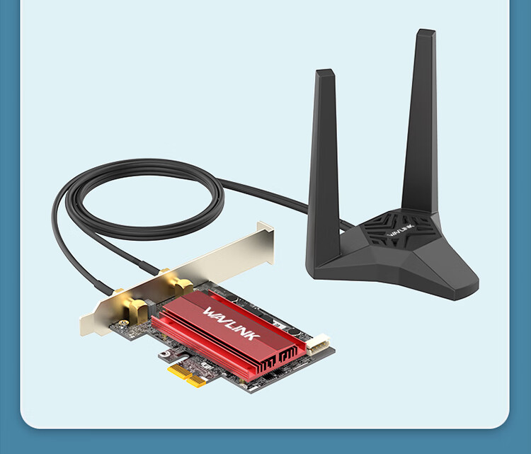 Сетевая карта Wavlink Intel BE200, Gigabit Wi-Fi 7, PCI-E, Bluetooth 5.4