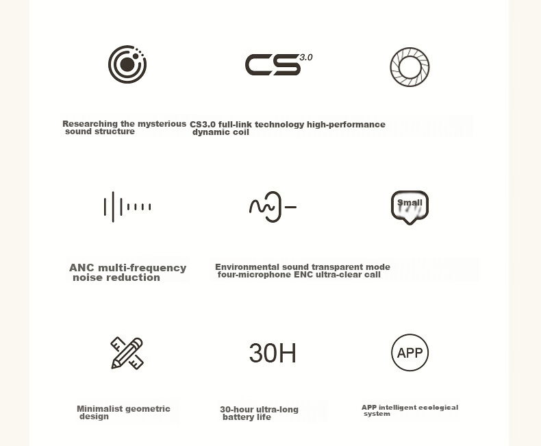 Беспроводные наушники iKF Fly Max с активным шумоподавлением, True Wireless, Bluetooth 5.4, до 30 часов работы, черный