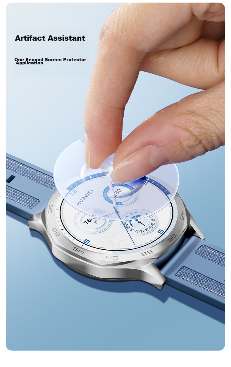 Защитное стекло PISEN для Huawei Watch GT6/5/5Pro/GT4, полноэкранное HD, противоударное, износостойкое, защитное от отпечатков пальцев, для циферблата 46 мм, 2 шт.
