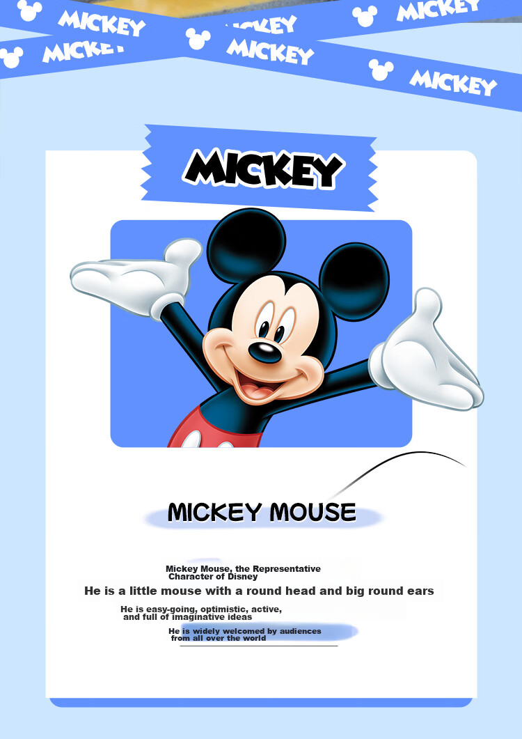 Чемодан Mesuca X Disney, унисекс, с кодовым замком, 24 дюйма, ABS+PC