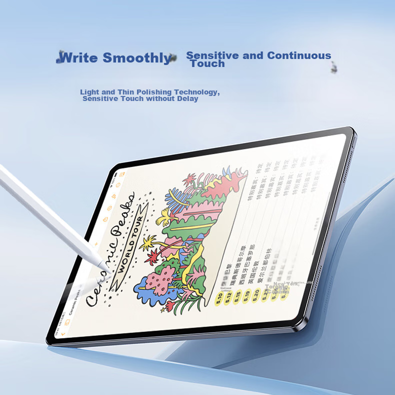 Защитное стекло PISEN для iPad Air 7/6 11 дюймов (M3 2025), полноэкранное, противоударное, антибликовое, закаленное стекло