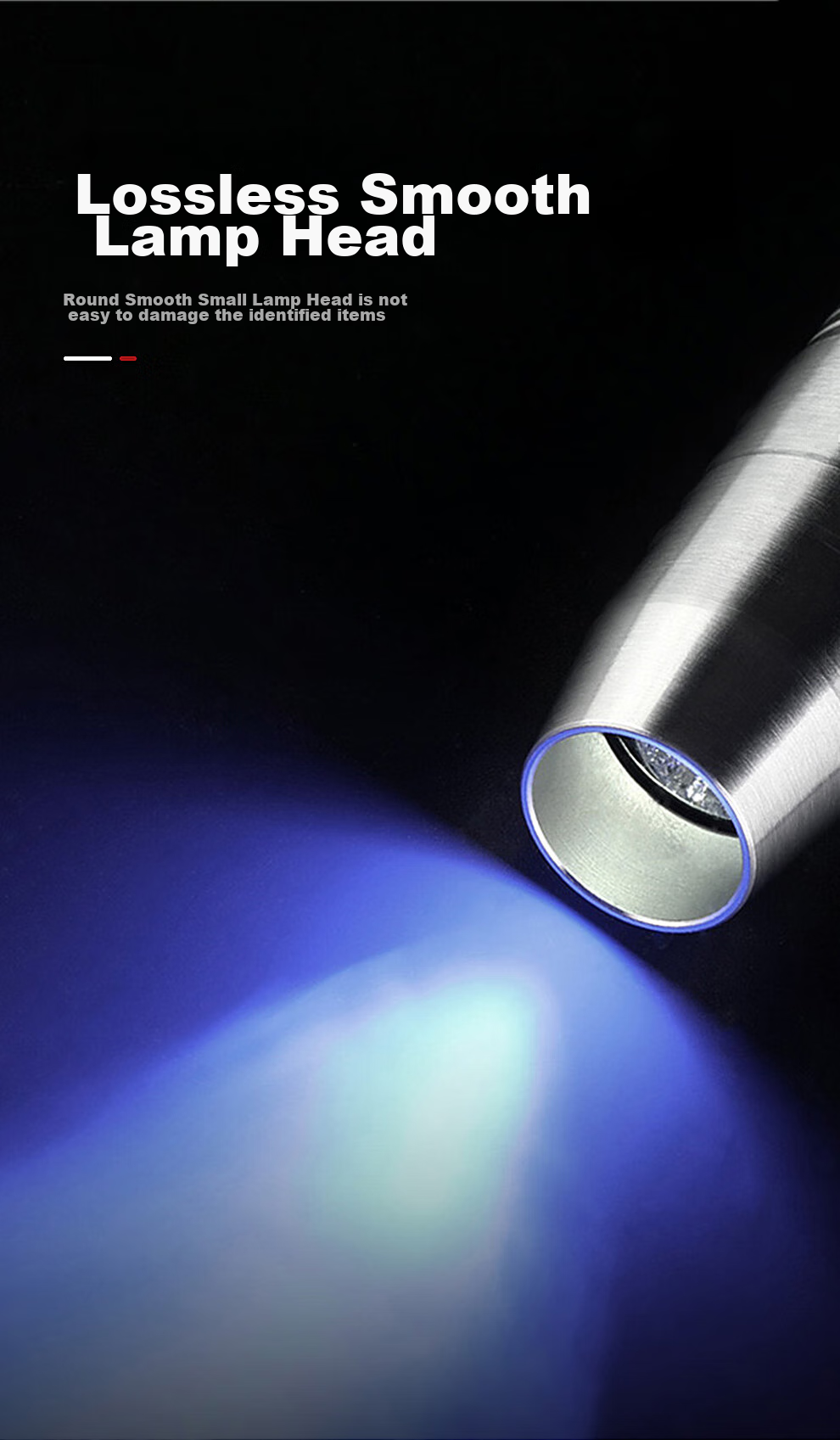 Фонарик MOTIE Jade Flashlight для аутентификации нефрита, мощный УФ-свет для просмотра изделий из нефрита и ювелирных изделий, профессиональный детектор для антиквариата, S72 с четырьмя источниками света 365