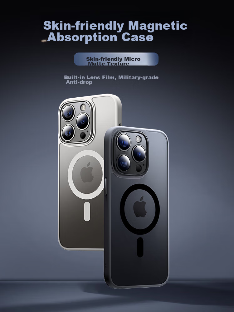Чехол для Apple iPhone 13 Pro Max DIVI [Skin-Like Magnetic], матовый, противоударный, с поддержкой MagSafe, беспроводной зарядки, защита камеры