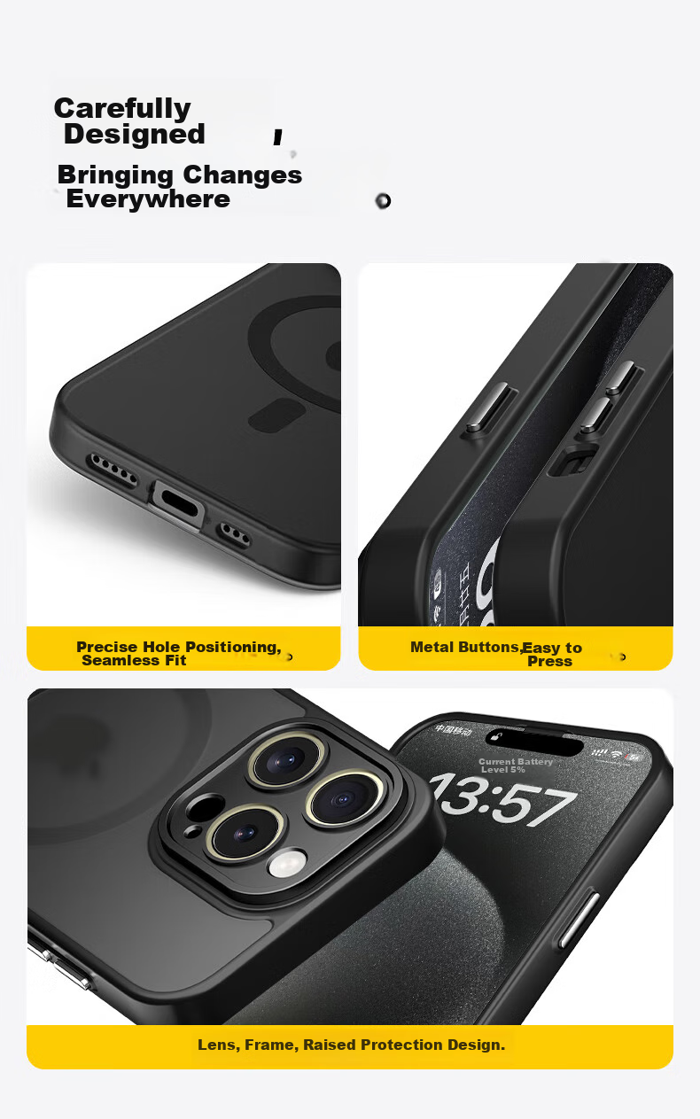 Чехол KEKLLE для iPhone 15 Pro, магнитно-поглощающий, анти-капля, защита объектива, синий