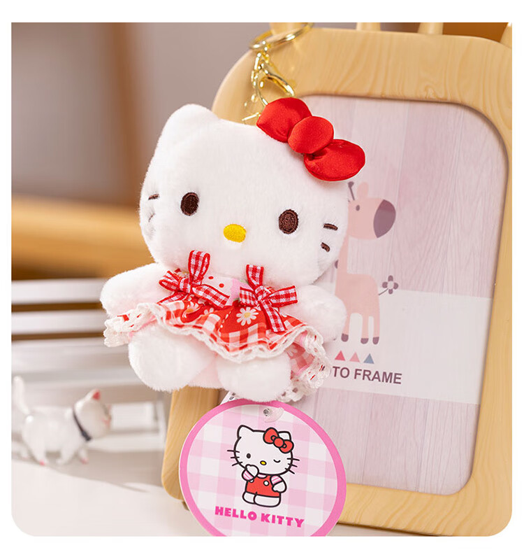 Мягкая игрушка Hello Kitty, брелок-кукла, подвеска для рюкзака, подарок на День Святого Валентина