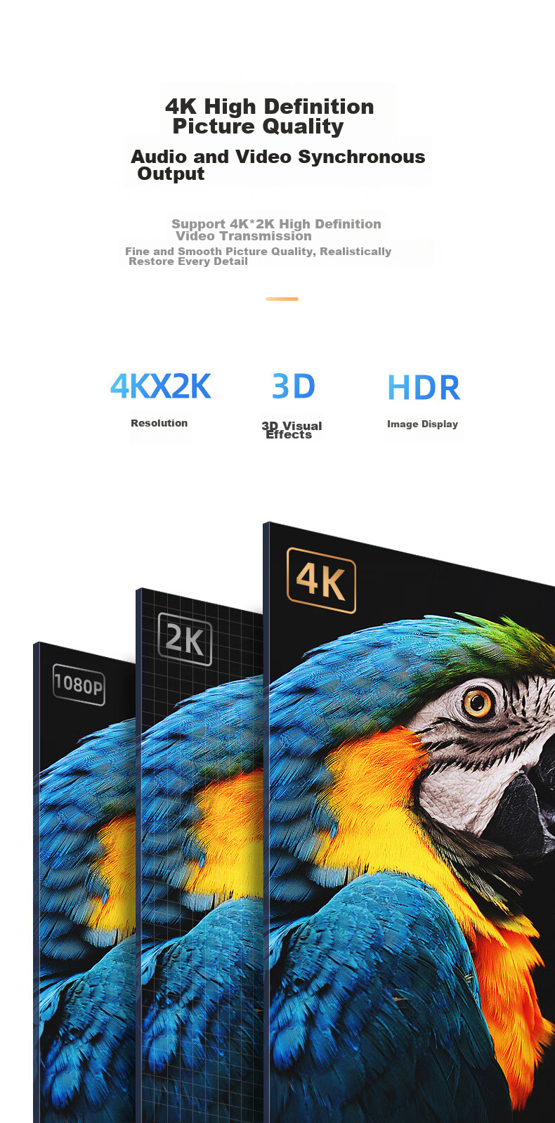 Кабель-переходник BIAZE Type-C на HDMI, 1.5 метра, 4K HD