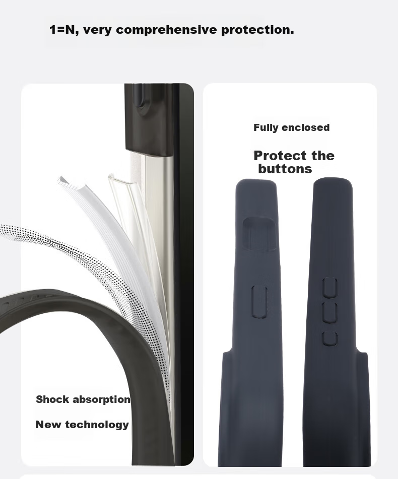 Жидкий силиконовый чехол Sihuanke для Apple iPhone 17, совместимый с MagSafe, черный