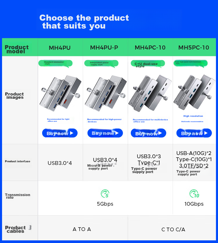 USB-хаб ORICO MH4PU-P, 4 порта USB 3.0, алюминиевый корпус, серебристый