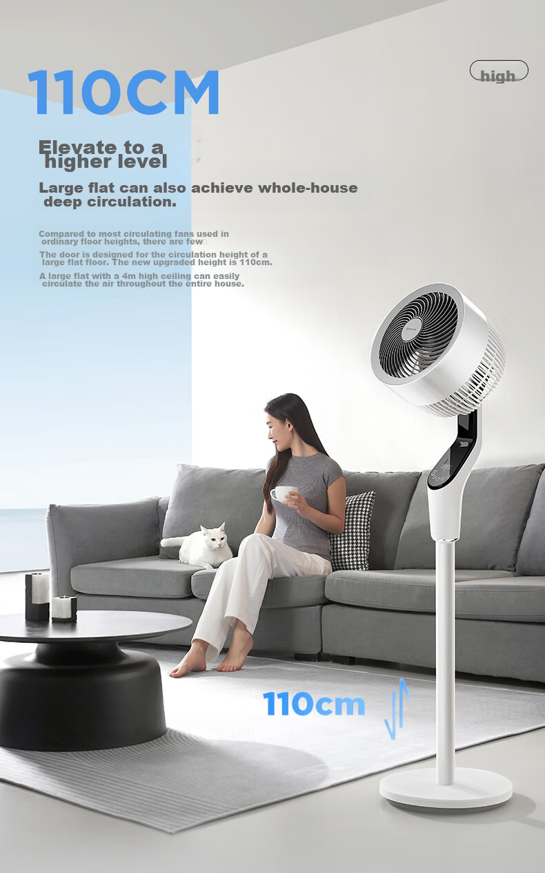 Напольный вентилятор AIRMATE Swan MAX FA23-SRDI151 с голосовым управлением, инверторный DC, 18 скоростей, очистка отрицательными ионами