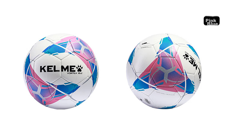 Футбольный мяч KELME, размер 5, для соревнований и тренировок, для школьных экзаменов, износостойкий, розово-синий