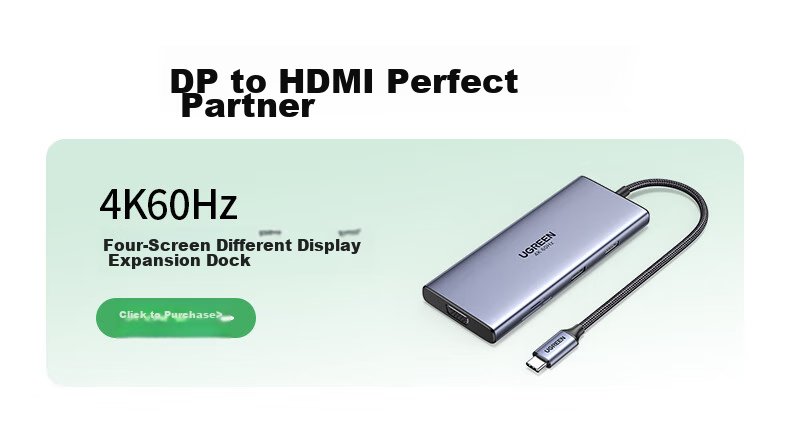 Кабель UGREEN DP to HDMI
