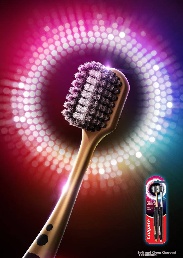 Зубная щетка Colgate, 48-щетинная, для взрослых, ультратонкая, мягкая, с защитой десен, 2 шт.