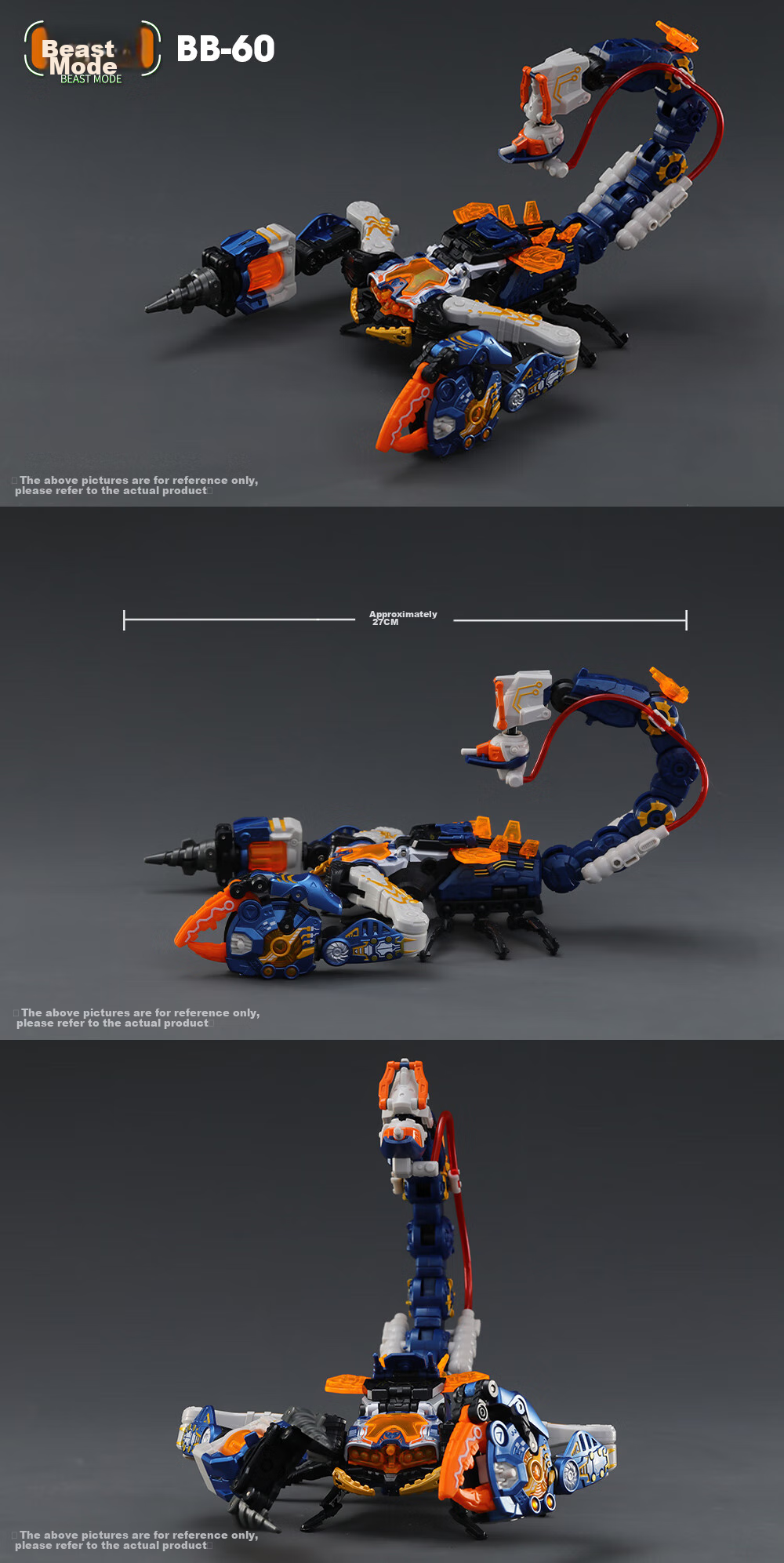 Трансформируемая игрушка 52TOYS Mengshou Xia Jufeng Xiezi, робот-трансформер "Ураганный скорпион" BB-60, модель для мальчиков от 14 лет